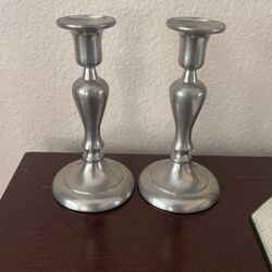 Royal Holland Pewter Candlestick Holders