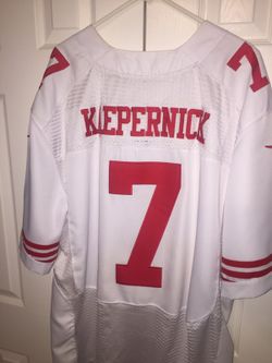 Colin Kaepernick Nike White Elite Jersey Size 52
