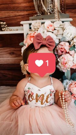 Cute First Birthday Flora Dress