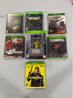 Xbox One Game Bundle - Cyberpunk 2077, Little Nightmares, Control, and More