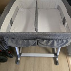 Dual Baby Changing Table With Pockets