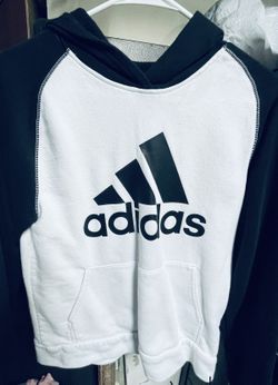 Pull Over Color Block Adidas Hoodie Youth Large Fits Like Adult Small