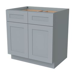 Base Cabinet With 2 Doors, 2 Drawers and 1 Shelf(Gray 33"W x 34-1/2"H x 24"D)$384.59
