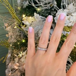 14K Gold Natural Diamonds Ring Band 