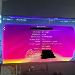 4K 65” ONN TV