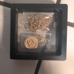 18k Gold Plated Stainless Steel Zodiac Necklace