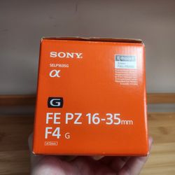 Brand new Sony FE PZ 16-35mm f/4 G PZ Lens
