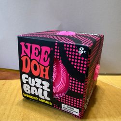 NEEDOH fuzzball wonder waves pink squishie