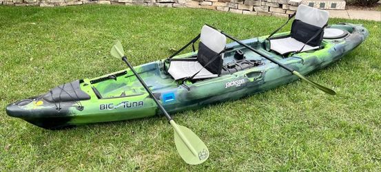 Jackson Big Tuna Tandem Kayak – Ready to Fish or Explore!