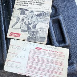 Vintage Coleman Heater Model 513