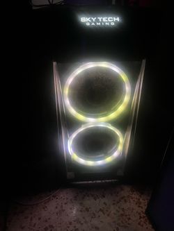 Skytech Gaming Ryzen 5 5600X 16GB GTX 1660 SUPER GPU Tower Black. Apexpro TKL KB