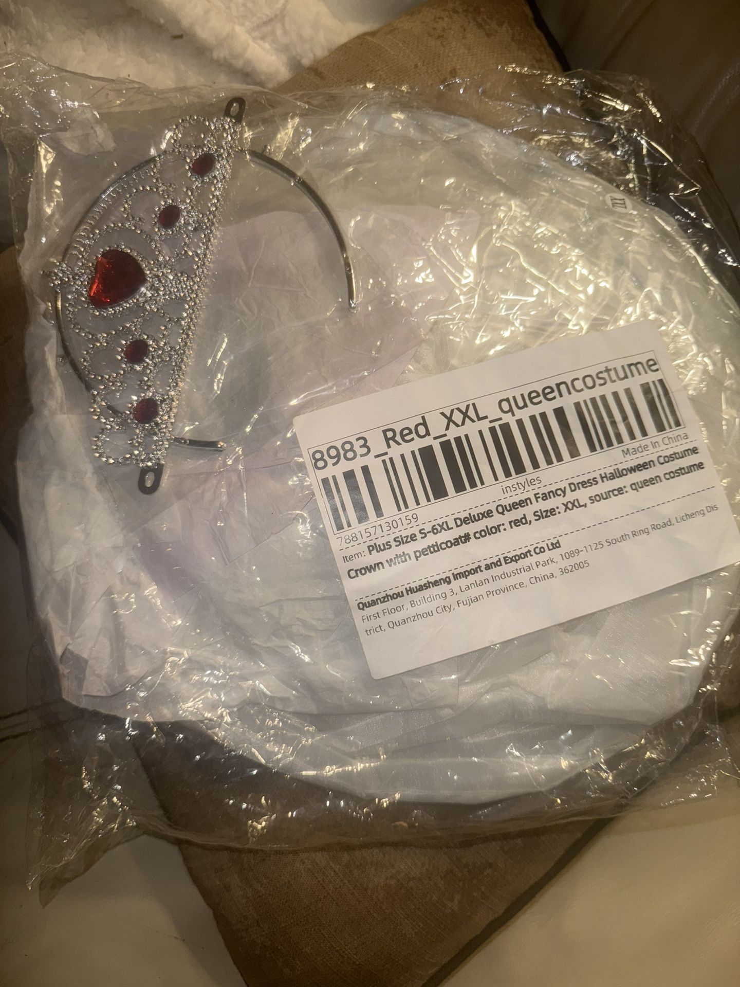 Queen costume extra extra large