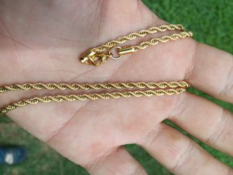 18k Gold Rope Chain