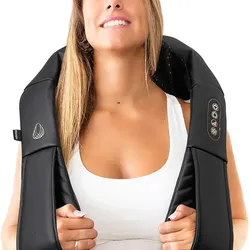 Shiatsu Massager with Heat - Deep Tissue Kneading Pillow for Neck, Shoulders, and Back - Electric Full Body Massage, NEW