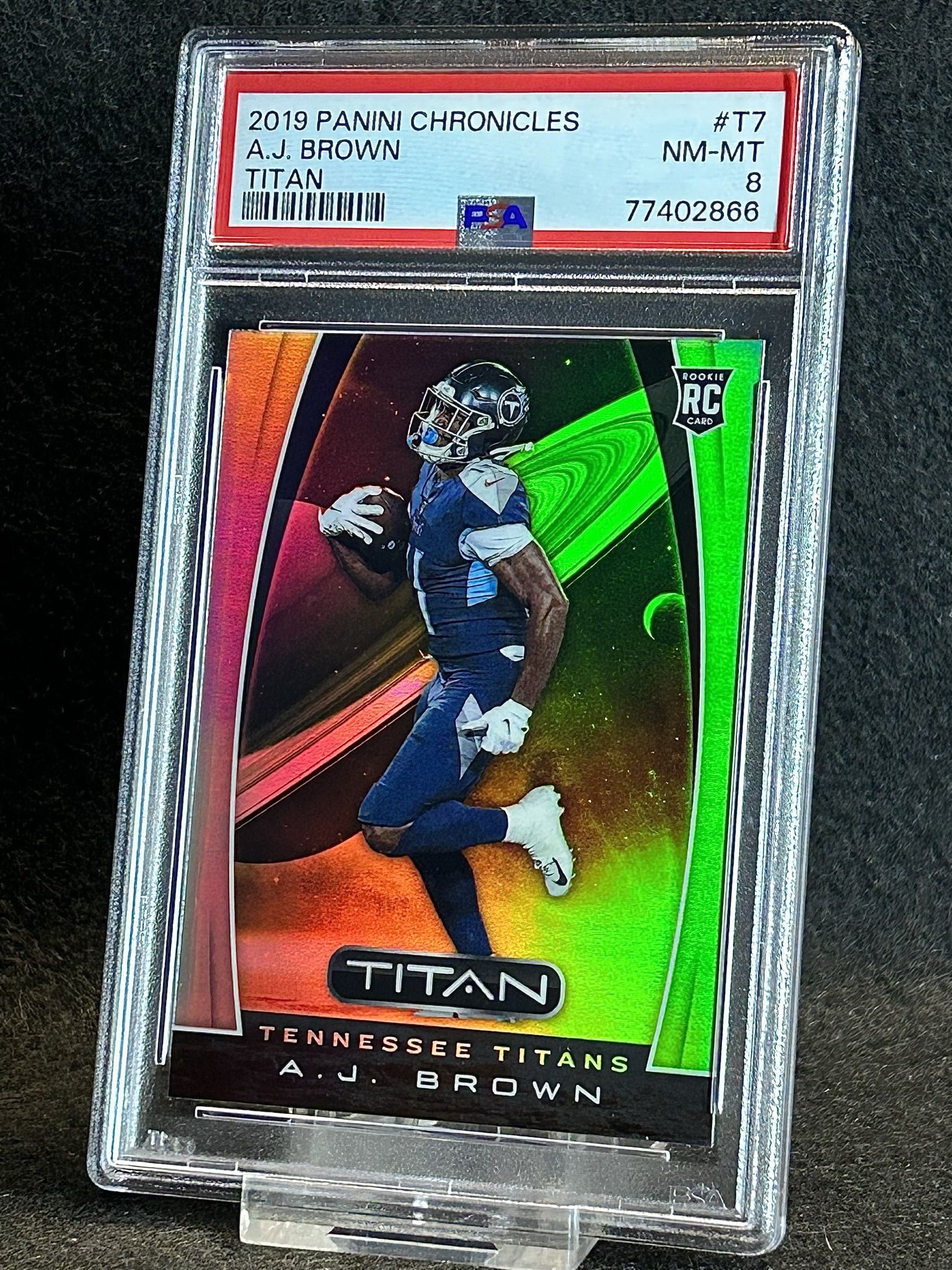 2019 Chronicles πͺ AJ Brown πͺ Titan Rookie PSA 8 NM-MT π Low Pop 1 - Philadelphia Eagles