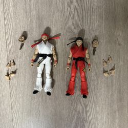 AEW Jazwares Young Bucks Street Fighter Action Figures (READ DESC)