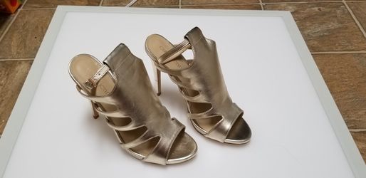 Gold sandals size 10