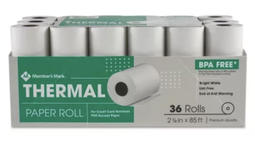 Thermal Paper Rolls $12