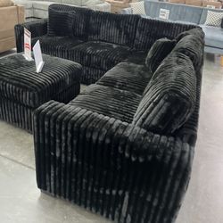 New Black Sectional  