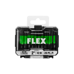 FLEX FA101004-20 2 In. SQ2 Impact Driver Bits 20 Bulk