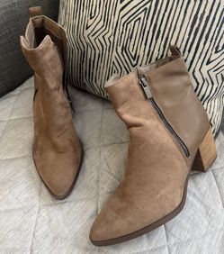 Beige Booties