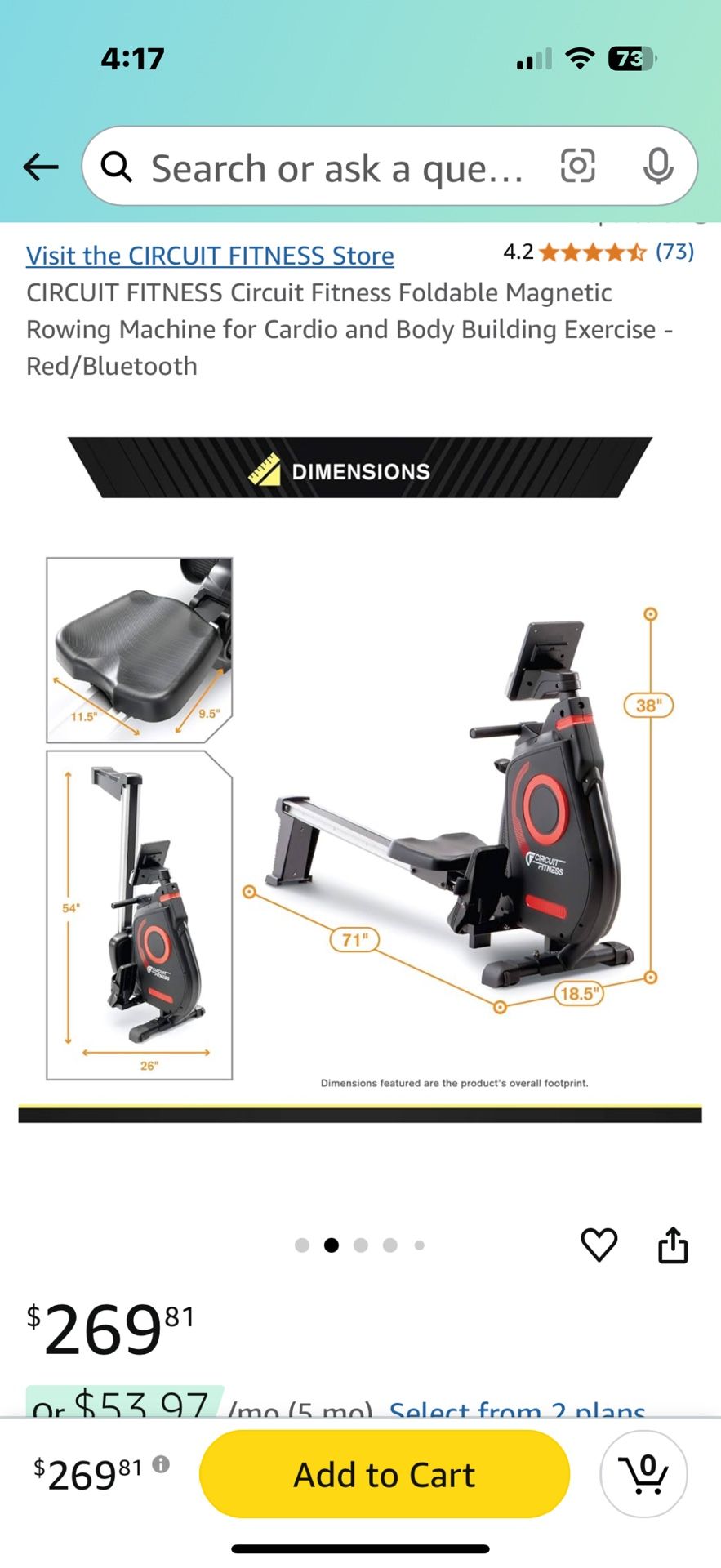 Folding Rowing Machine