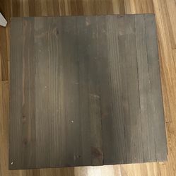 Wooden End Table With Metal Legs (lowered Price)