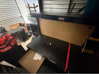 Metal Work Bench with light and electric socket
