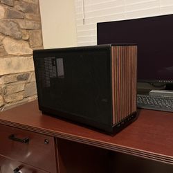 Lian Li A3 Dan Wood Grain Black Matx Case