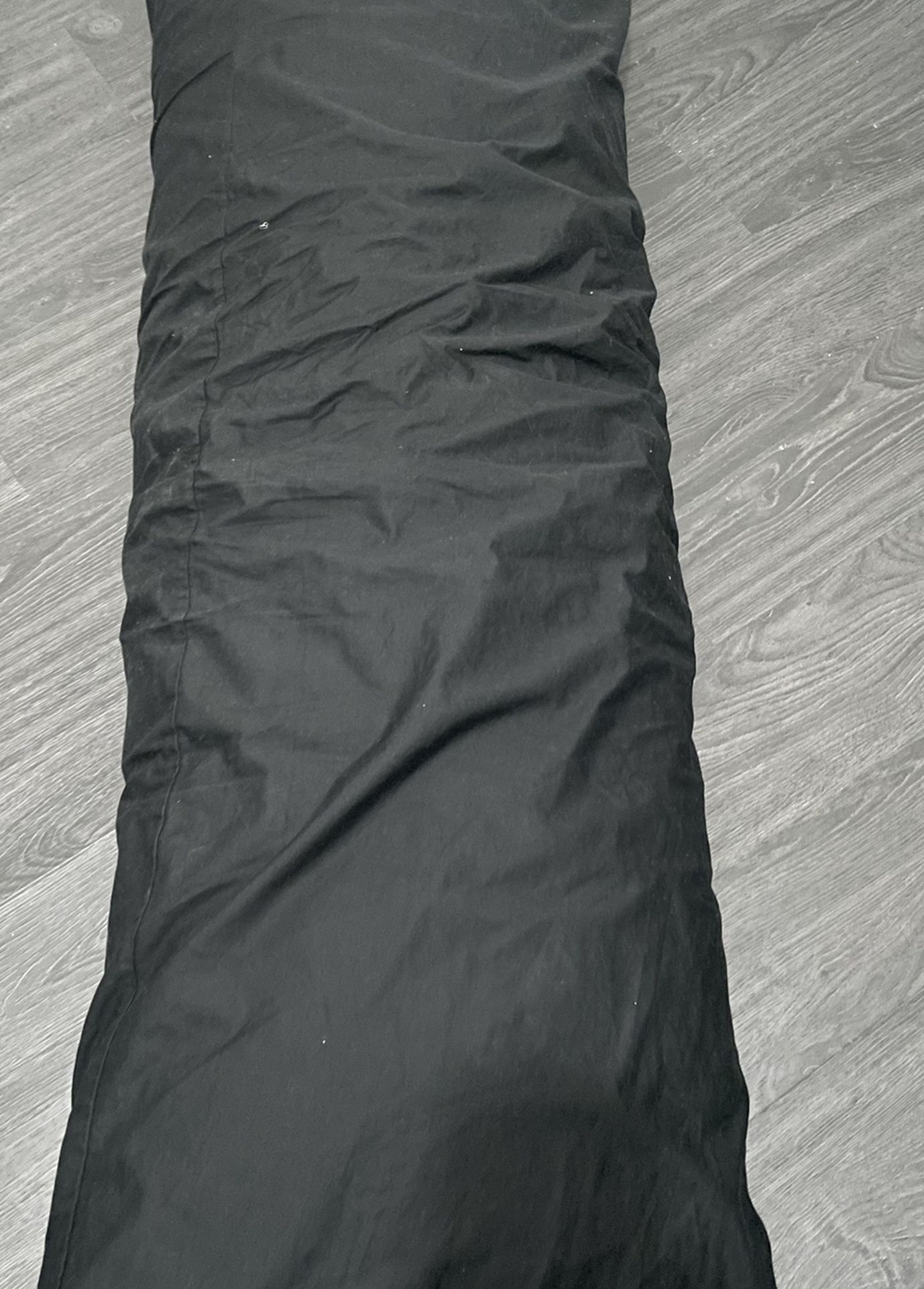 Extra Long Pillow With Black Pillow Case