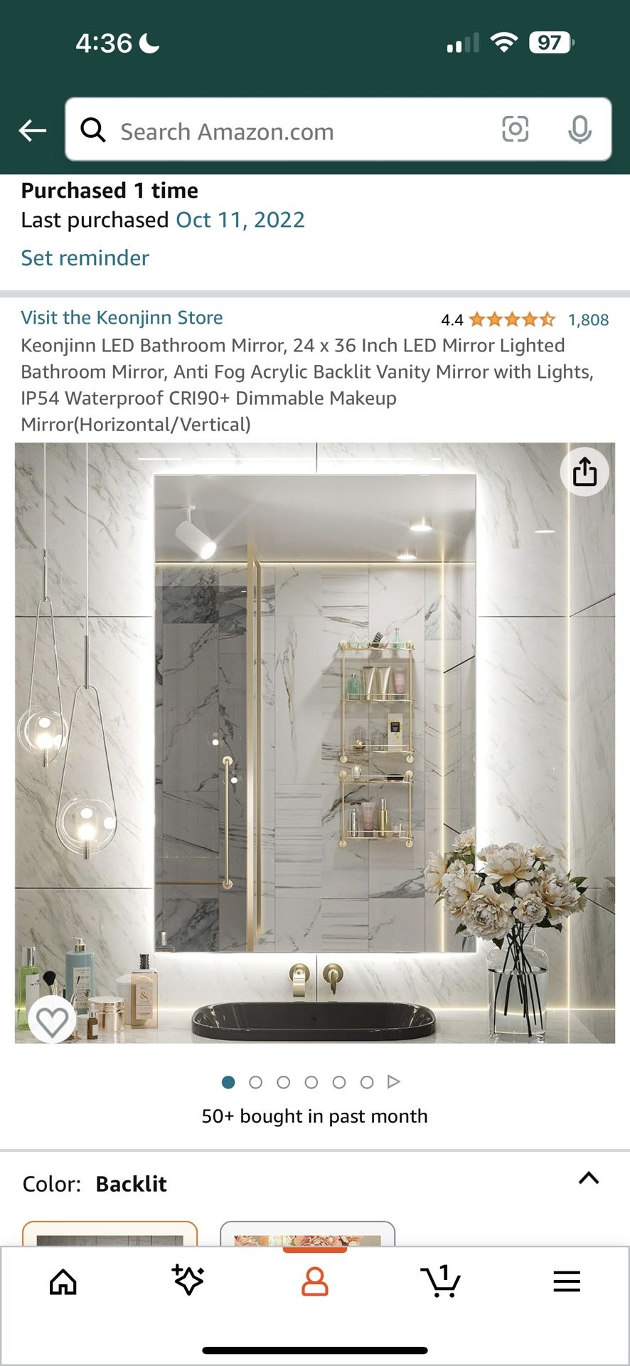 Keonji Anti Fog Mirror