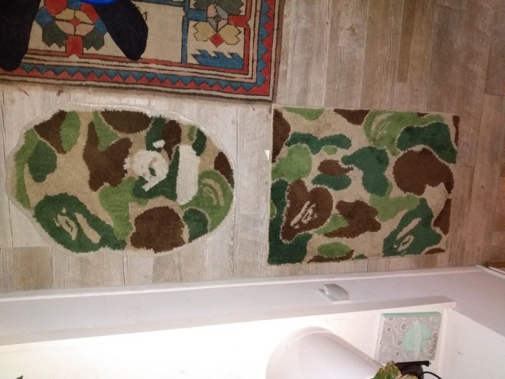 Bape Bathroom Rug Set