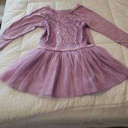 Girls Purple Sparkle Dress 4T