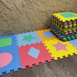 35 Colorful 12x12 Interlocking Foam Mat Squares - See My Other Items 😀