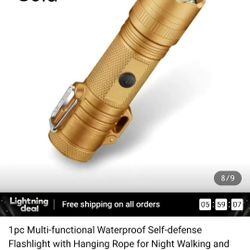 LED Emergency Tactical Flashlight Plasma Lighter 2 in 1 Combo  Rechargeable, Water Resistant Light, Wind Resistant Plasma Lighter - Camping Accessorie