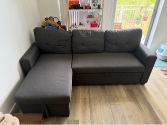 Modular Dark Blue Couch with Storage