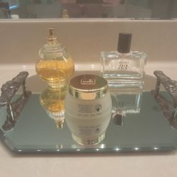 Mirrored Vanity Organizer Tray