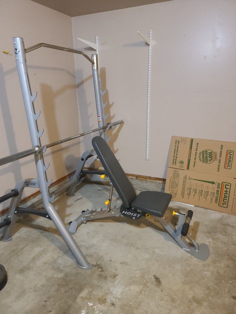 Olympic Bench And Squat Rack