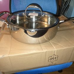 Sarten De 11 Diámetro De Princess House Triply Con Tapa.coladora Es Hondo 