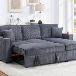 ✅️✅️Convertible Sectional W/ Cup Holder & W/ USB Port✅️✅️