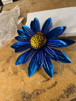 Alpine Metal Floral wind spinner