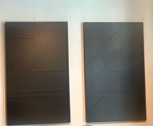 Set of 2 Geometric Wall Art Panels