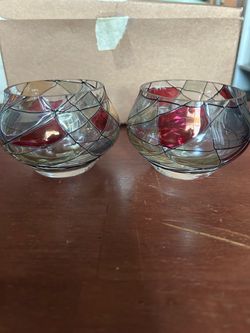 Partylite Calypso Mosaic Glass Tealight Votive