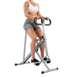 Squat assistant rower