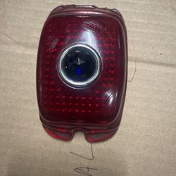 Chevy Blue Dot Tail Light Lens, fits 1937-38 Chevy Passeneger Car