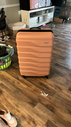 pink suitcase 