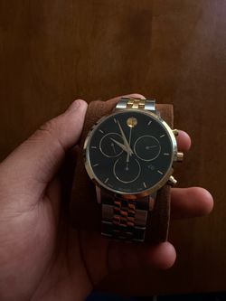 Movado Heritage Calendoplan Chronograph - Two-Tone Gold/Steel Dial