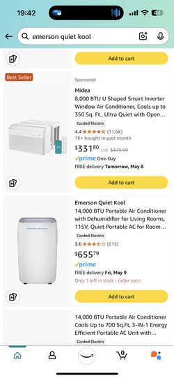 Emerson quiet Kool Portable AC 