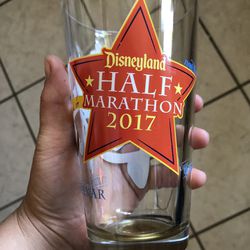 Disneyland Half Marathon 2017 RunDisney Glass