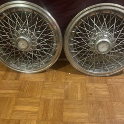 1981 Chevy 1981-96 CHEVY CAPRICE 15 WIRE SPOKE WHEEL COVERS, HUBCAPS